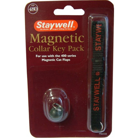 Staywell Pet Door Spare Magnet Key for #400 Door, ensuring easy access for pets while securing your home from intruders.