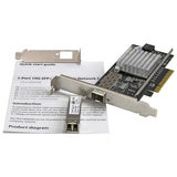 1-Port 10G SFP+ Fiber Optic Network Card - PCIe - Intel Chip - MM