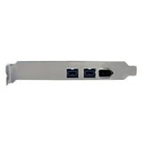 3 Port PCI Express FireWire Card Adapter with 2 FireWire 800 and 1 FireWire 400 ports for high-speed data transfer.