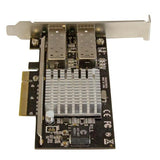 2-Port 10G Fiber Network Card with Open SFP+ - PCIe, Intel Chip