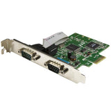 2-Port PCI Express Serial Card with 16C1050 UART provides high-performance RS232 connections for legacy and modern devices.