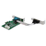 2 Port RS232 Serial Adapter Card PCIe with 16950 UART, supports up to 921.4Kbps baud rate for seamless serial device connectivity.