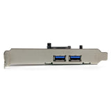 2 Port PCIe USB 3.0 card adapter with UASP for fast data transfer, includes SATA power for optimal device performance.