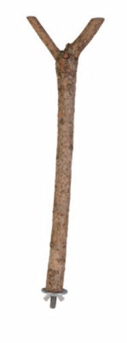 Natural Wood "Y-Perch" 35cm, Y-shaped bird perch enhances comfort and promotes natural behaviors for small birds.