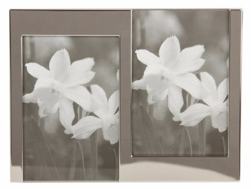 Elegant silver-plated Mona Lisa Photo Frame, 22cm x 16.5cm, perfect for showcasing cherished photos with style.