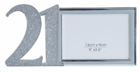 Clear 21st Photo Frame displaying a 5 x 3.5 inch photo, enhancing home decor with its modern, stylish design.