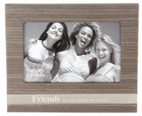 Elegant 'Woof' photo frame for dog lovers, featuring etched words, measures 19 x 16 x 1.6cm, perfect for cherished pet memories.