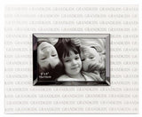 Elegant white and silver photo frame for showcasing grandkids' memories, perfect for home decor and lasting keepsakes.
