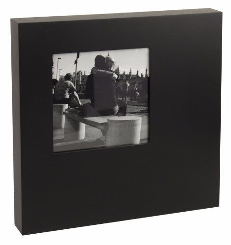 Black Large Box Frame with a modern matte finish, measuring 40x40x5cm, perfect for 3D art and shadow box displays.