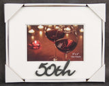 Beautiful 4x6 photo frame celebrating a 50th birthday, featuring heartfelt words and a stylish design for cherished memories.