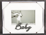 Elegant 4x6 photo frame for baby pictures, featuring uplifting words and measuring 23cm x 18cm, perfect for home decor.