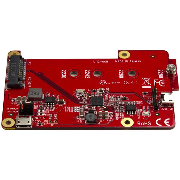 USB to M.2 SATA Converter connecting M.2 NGFF SSD to Raspberry Pi, enhancing data storage for custom projects.