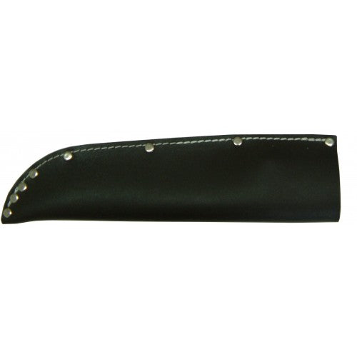 Leather sheath for XLPig knife, offering durable protection and easy access for outdoor enthusiasts.