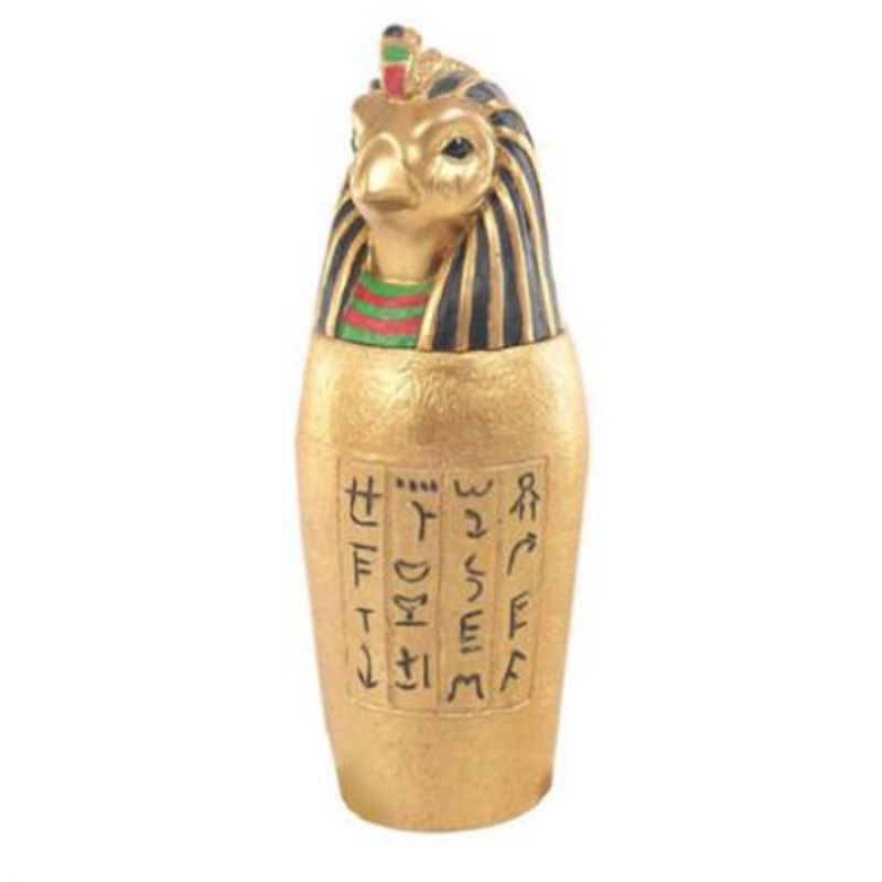 Ornament - Gold Egyptian Canopic Jar (Set of 4 Assorted)