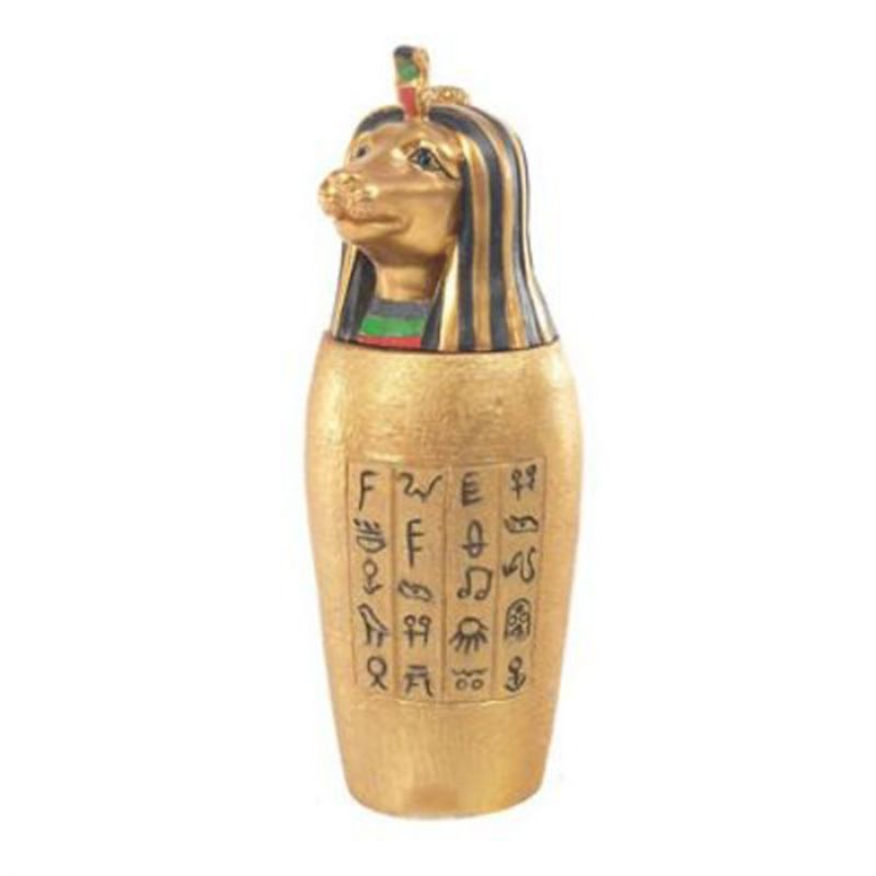 Ornament - Gold Egyptian Canopic Jar (Set of 4 Assorted)