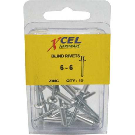 Truss head aluminium blind rivets, 4.8mm x 14.9mm, perfect for durable fastening in woodworking and crafts.