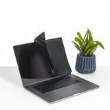 13" magnetic laptop privacy screen for MacBooks, featuring reversible design, blue light reduction, and antimicrobial protection.