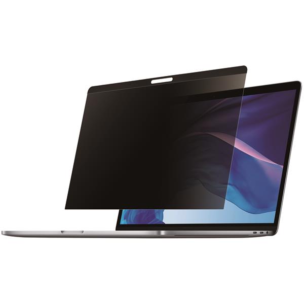 Magnetic 13" laptop privacy screen for MacBooks with a 30° viewing angle, matte/glossy sides, and antimicrobial protection.