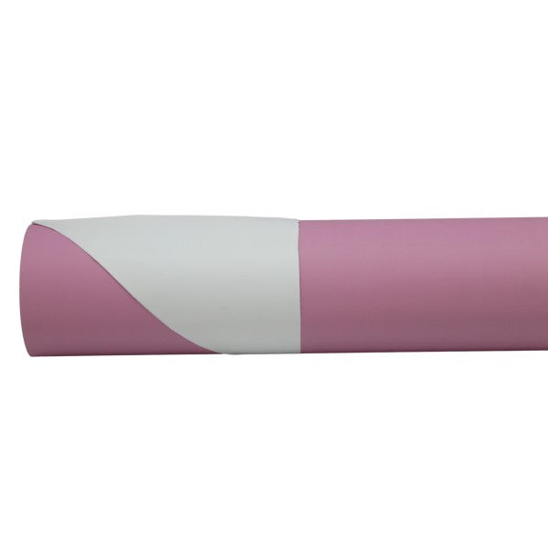 Two-sided Euro wrap sheets in white and mauve, perfect for gift wrapping and crafts, measuring 50cm x 60cm.