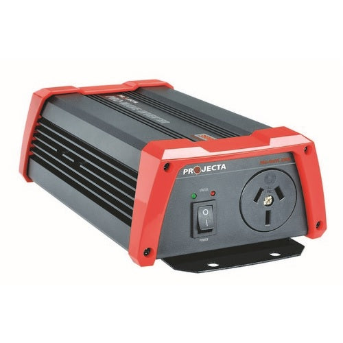 Portable 350W pure sine wave inverter for clean power, battery protection, and LED status indicators, ideal for users on the go.