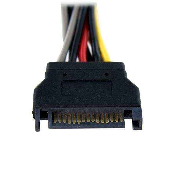 15cm SATA Power Y Splitter Cable with 1 male to 2 female connectors for expanding storage options efficiently.