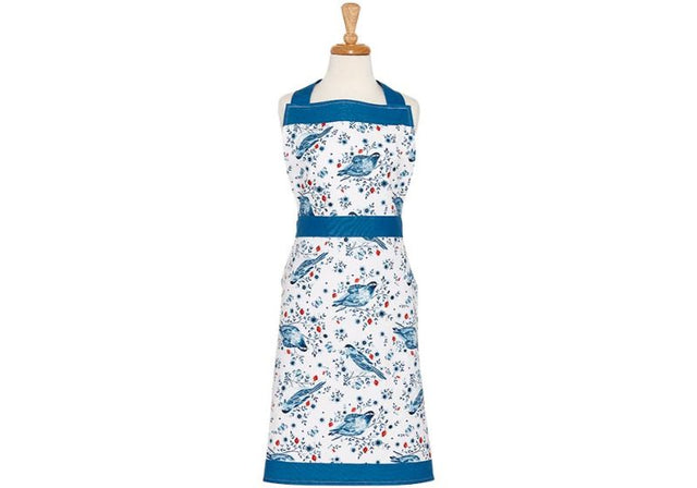 Stylish Paloma Apron in 100% cotton, offering full coverage and adjustable straps for a comfortable fit in the kitchen.
