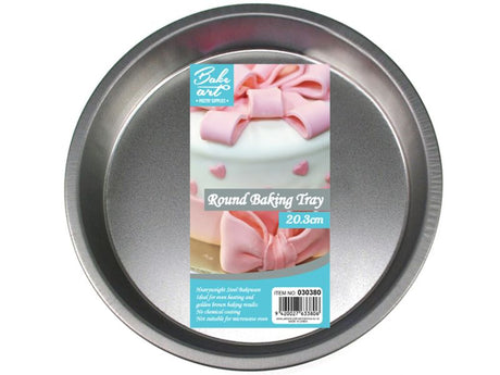Round 22cm cake pan set of 36, featuring non-stick surface for easy baking and versatile use for cakes and casseroles.