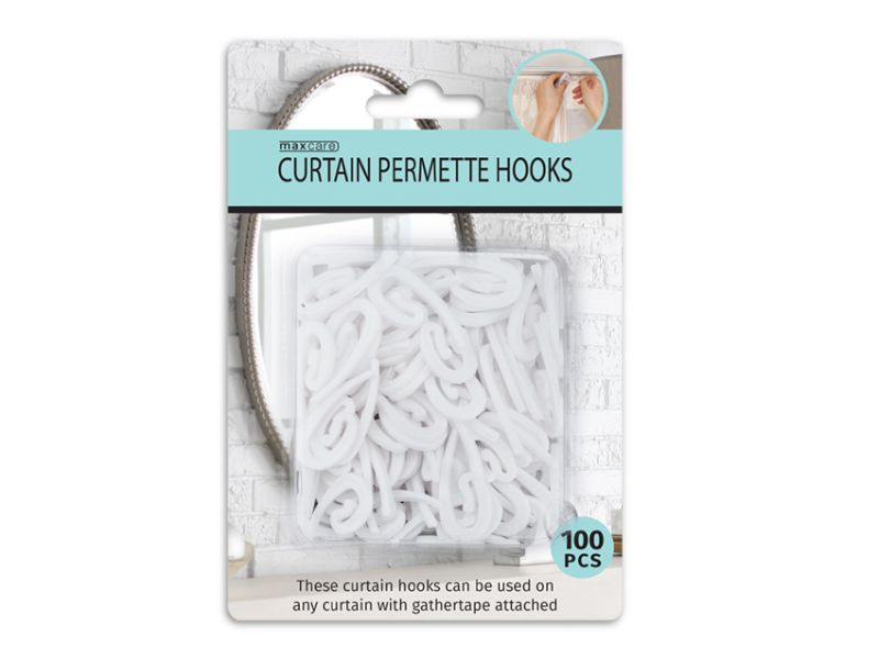 Curtain Permette Hooks from Smartfox NZ, ideal for easy installation and perfect drape on any curtain with gather tape.