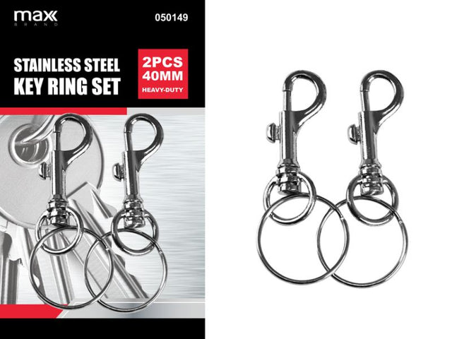 Set of 12 key rings, featuring durable, stylish designs for organizing keys and badges, ideal for home or office use.