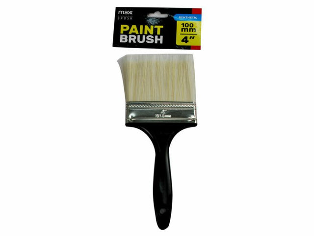 Set of 12 synthetic paint brushes, 10cm, ideal for precise detailing and smooth finishes in various painting projects.