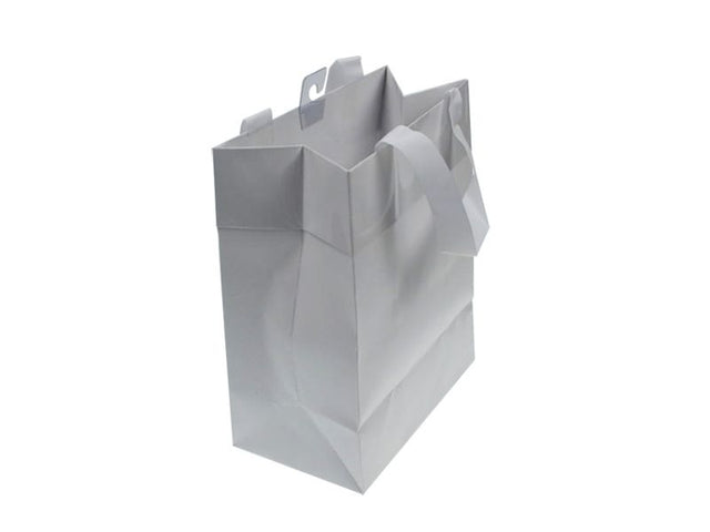 Large white paper gift bags in a set of 10, ideal for all occasions, measuring 53.4cm, stylish and eco-friendly.