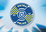 Playmobil police set featuring a parachutist and an amphibious vehicle for imaginative rescue adventures on land and water.