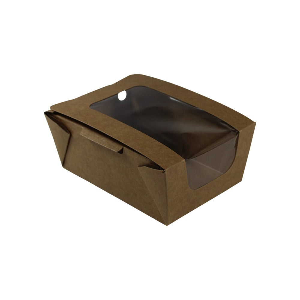 Compact Hot Food Box Small with anti-fog window and ventilation, perfect for keeping meals warm and fresh for up to 3 hours.