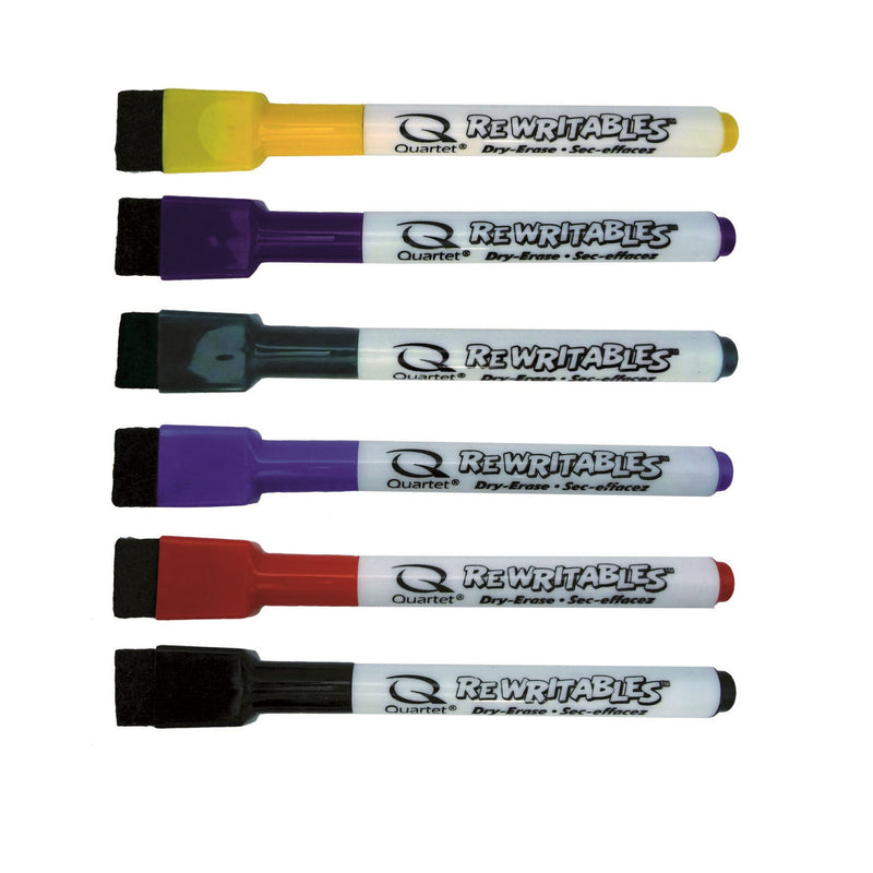 Quartet Rewritables Dry Erase Markers 6pk Assorted