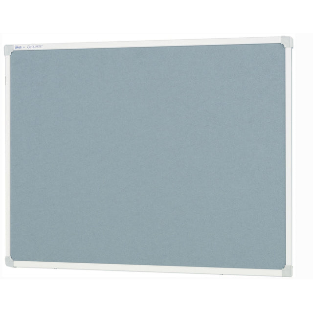 Grey Quartet Penrite Felt Pinboard 1200x900mm, perfect for heavy use in offices and schools, featuring durable felt and stylish aluminium frame.