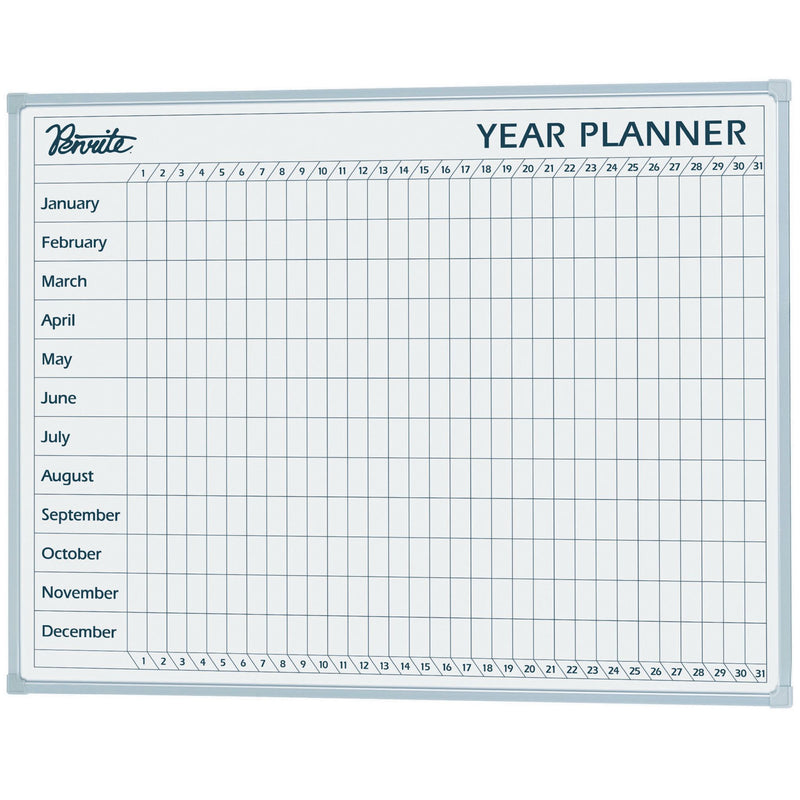 Quartet Penrite Year Planner Board 900x600mm