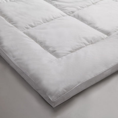 Double Microfibre Quilt Duvet by Logan & Mason in white, featuring plush microfibre fill and a durable cotton cover.