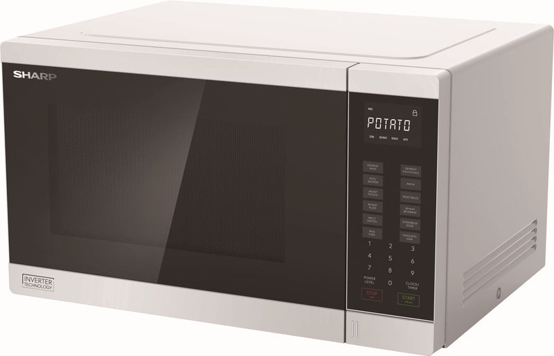 Microwave Sharp - 1200W Midsize Inverter White 34L