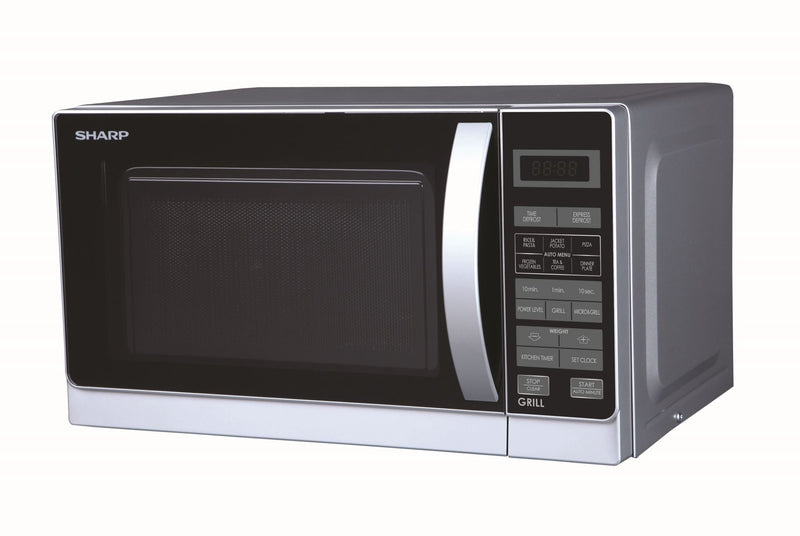 Microwave Sharp - 750W MWO and 1000W Compact Grill Silver 20L