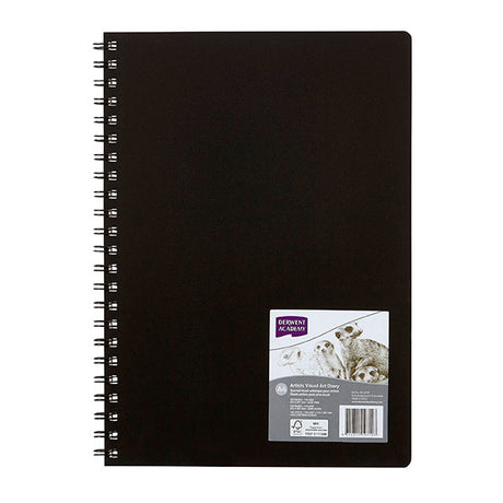 Pack of 5 Derwent A4 sketchbooks with 120 pages of premium 110GSM acid-free paper, ideal for artists on the go.