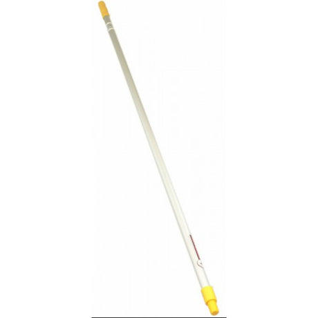 Yellow 150cm aluminum mop handle for commercial use, compatible with R33719 mop head, ensures hygiene in infectious areas.