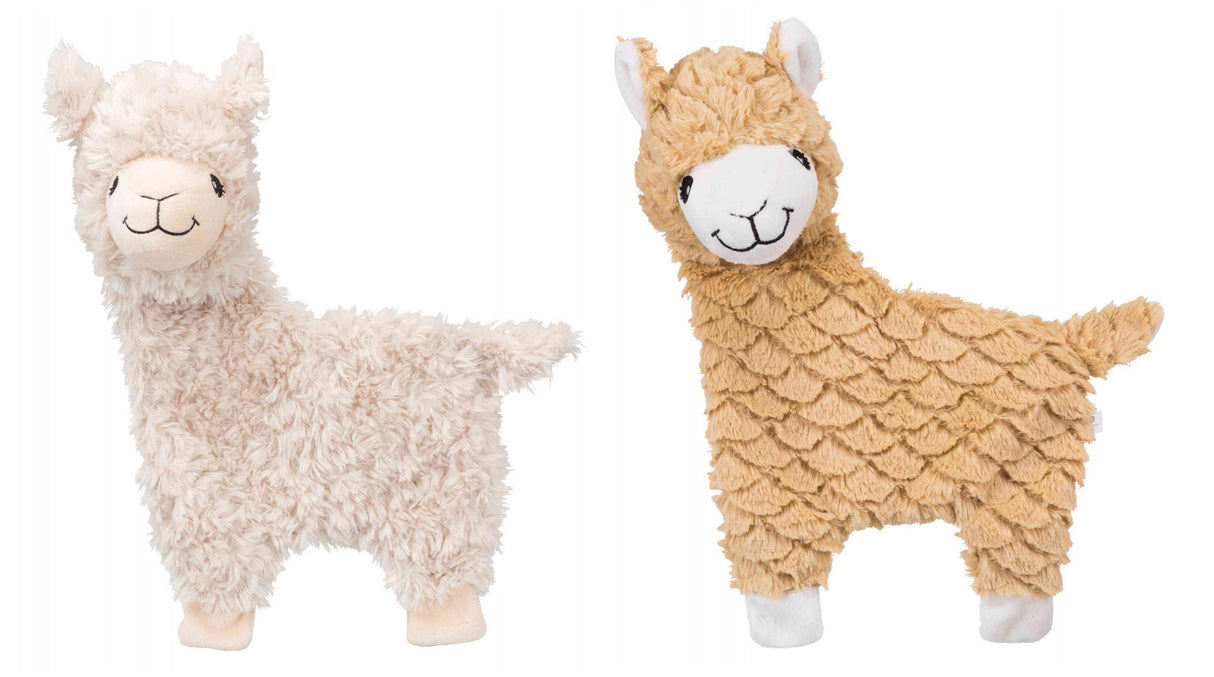 Cuddly 40cm llama plush toy for dogs, perfect for snuggling and reducing anxiety during playtime.