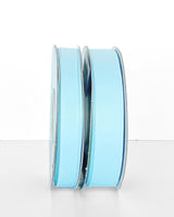 Pale Blue Grosgrain Ribbon, 13mm wide, 30m long; perfect for crafting, gift wrapping, and decorative accents.