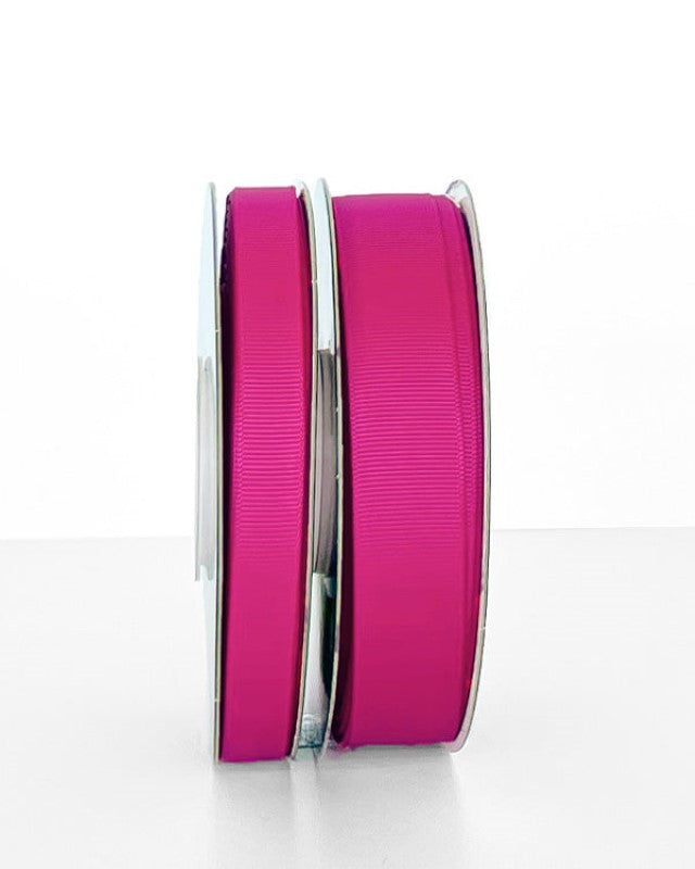 Vibrant Azalia Grosgrain Ribbon, 22mm wide, 30m long, perfect for crafting, gift wrapping, and DIY projects.