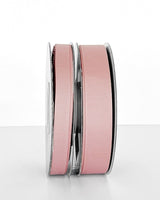 Grosgrain ribbon in dusty pink, 22mm wide and 30m long, ideal for crafting, gift wrapping, and decor enhancements.