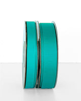 Grosgrain ribbon in jade, 22mm wide and 30m long, perfect for crafting, gift wrapping, and adding elegance to events.