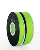 Vibrant lime Grosgrain ribbon, 22mm wide and 30m long, perfect for crafting, gift wrapping, and decorations.
