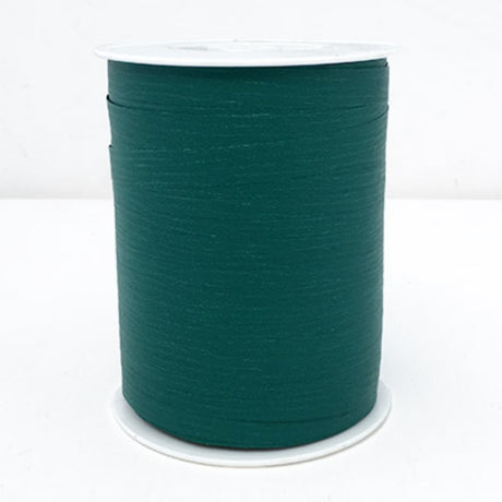 Curling ribbon in rich Hunter color, 10mm wide and 250m long, perfect for elegant gift wrapping and crafting projects.