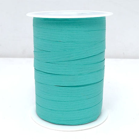 Vibrant jade curling ribbon, 10mm x 250m, perfect for elegant decorating and crafting projects.