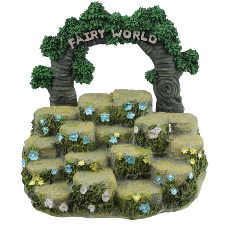 Fairy World Figures Display Stand, 20cm tall, designed to showcase collectible fairy figures in an enchanting arrangement.